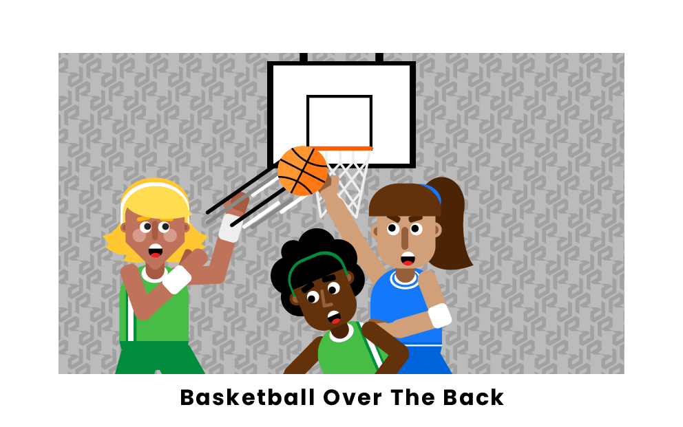 Basketball Over the Back Foul